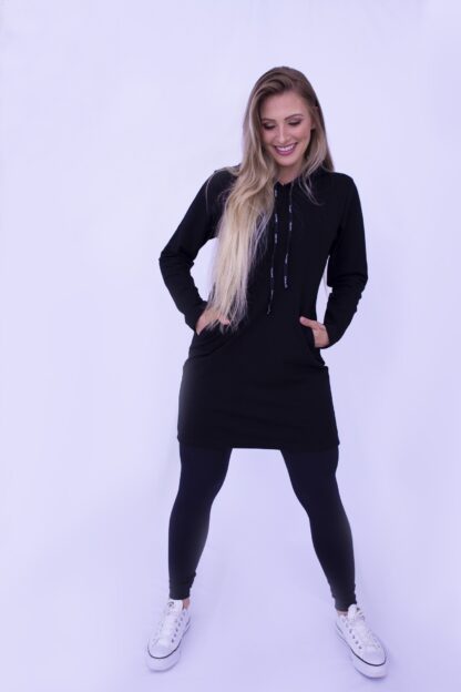 Vest Legging Vitória Molecotton - Preto