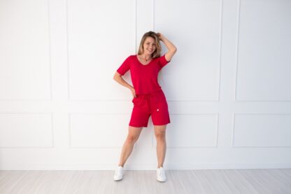 Conjunto Malha de Viscose e Elastano - Rosa Lótus